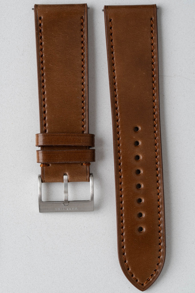 Brown Shell Cordovan Leather Strap